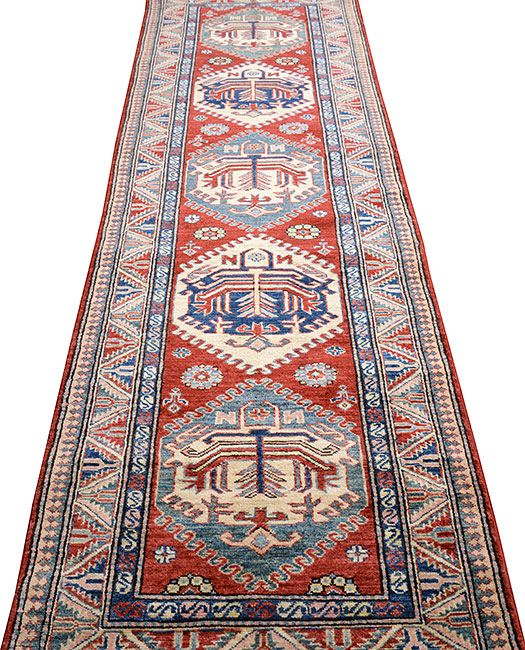Ковер ручной работы KAZAKH 258x81cm фотография