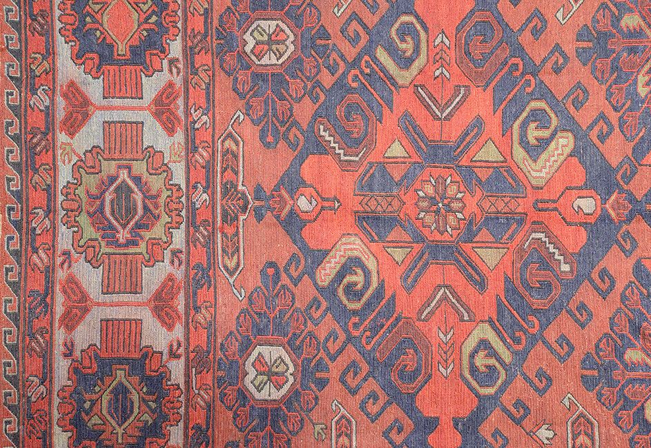 Дагестанский ковер SUMAKH безворсовый Прямоугольный 360x205cm фото крупным планом