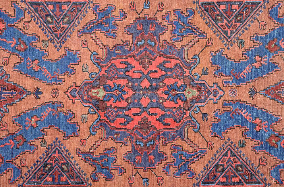 Безворсовый ковер ручной вязки SUMAKH, размер 370x210cmизображение