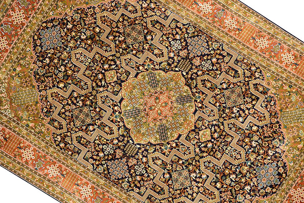 Прямоугольный Индийский ковер ручного плетения KASHMIR 214x153cm смотреть фото