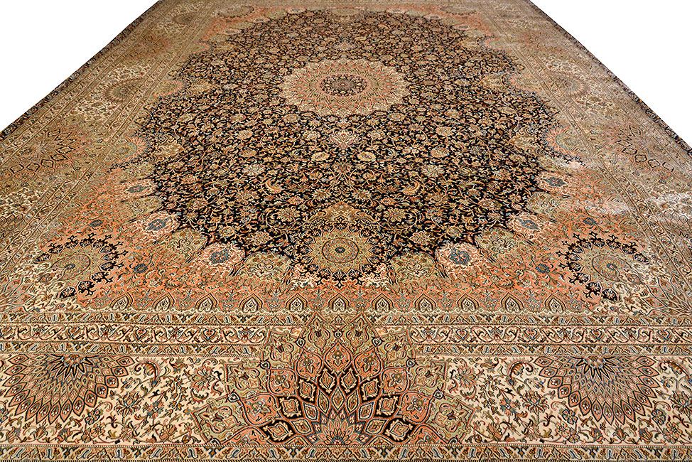 Шелковый ковер ручной вязки Кашмирский ковер, размер 379x280cm изображение