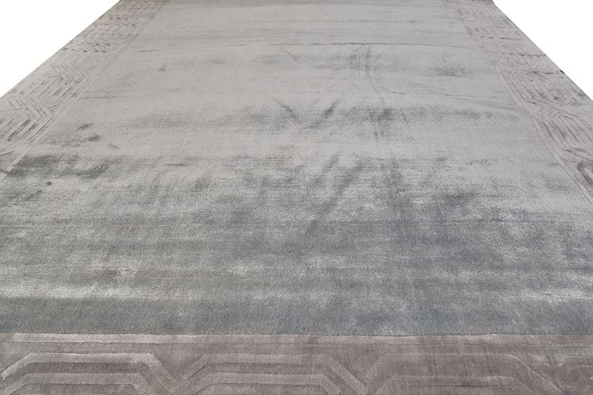 Индийский ковер PUARE из шелка и шерсти Прямоугольный 350x250cm фото крупным планом