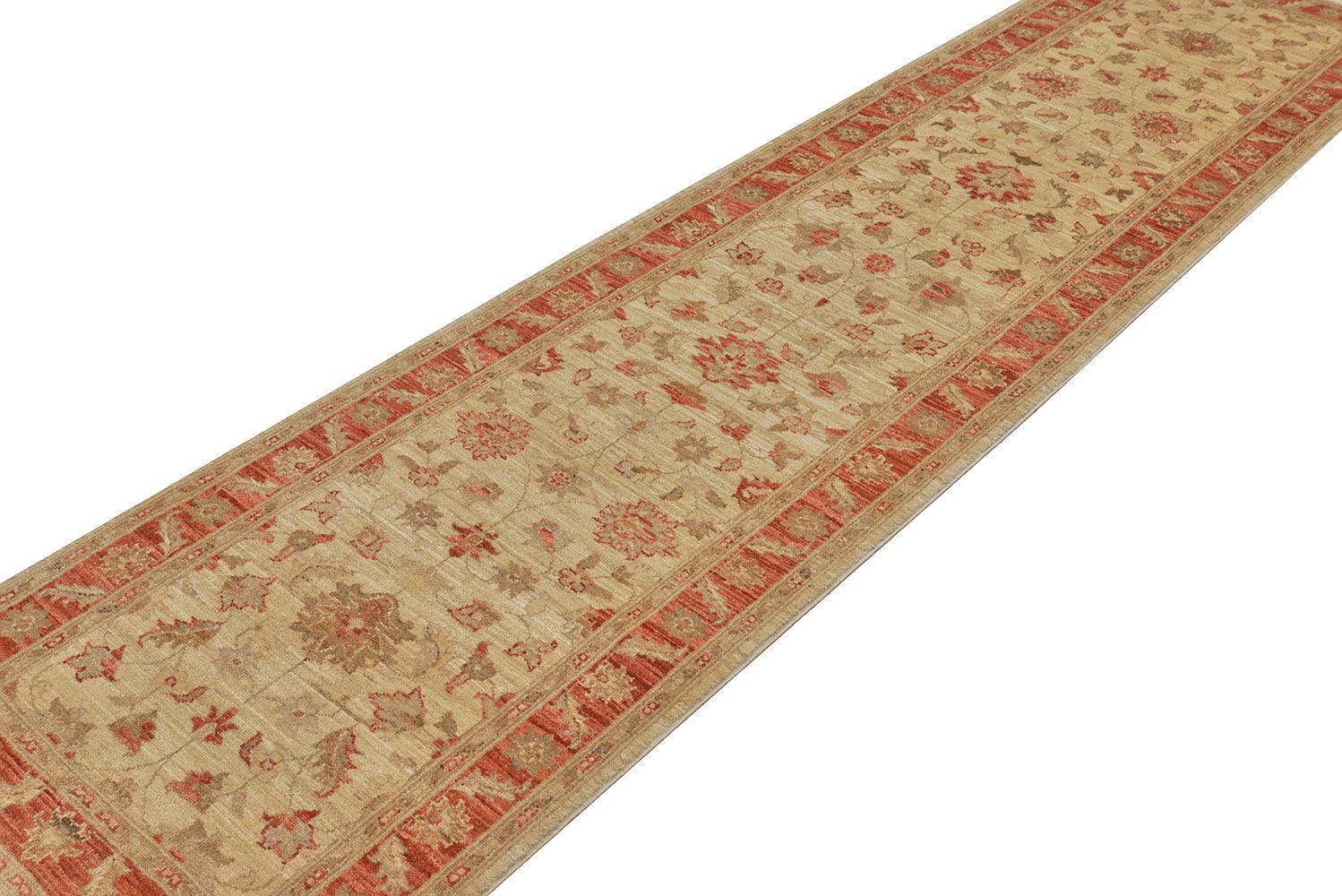 Пакистанский ковер ZIEGLER шерстяной Ковровые дорожкй 333x83cm фото крупным планом