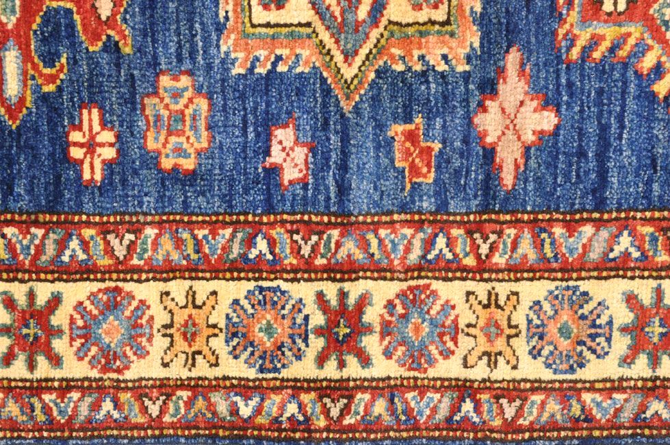 Шерстяной ковер ручной вязки KAZAKH, размер 252x75cm изображение