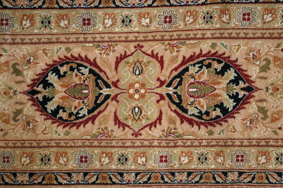 Индийский ковер MESHED шерстяной Прямоугольный 364x277cm фото крупным планом