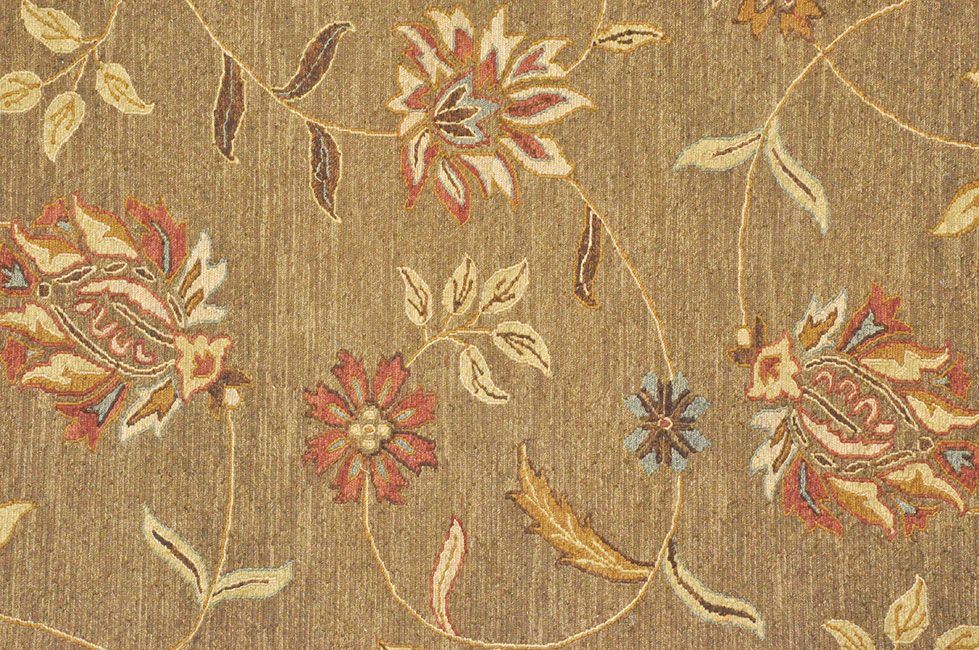 Безворсовый ковер ручной вязки FLOWERS, размер 542x368cmизображение