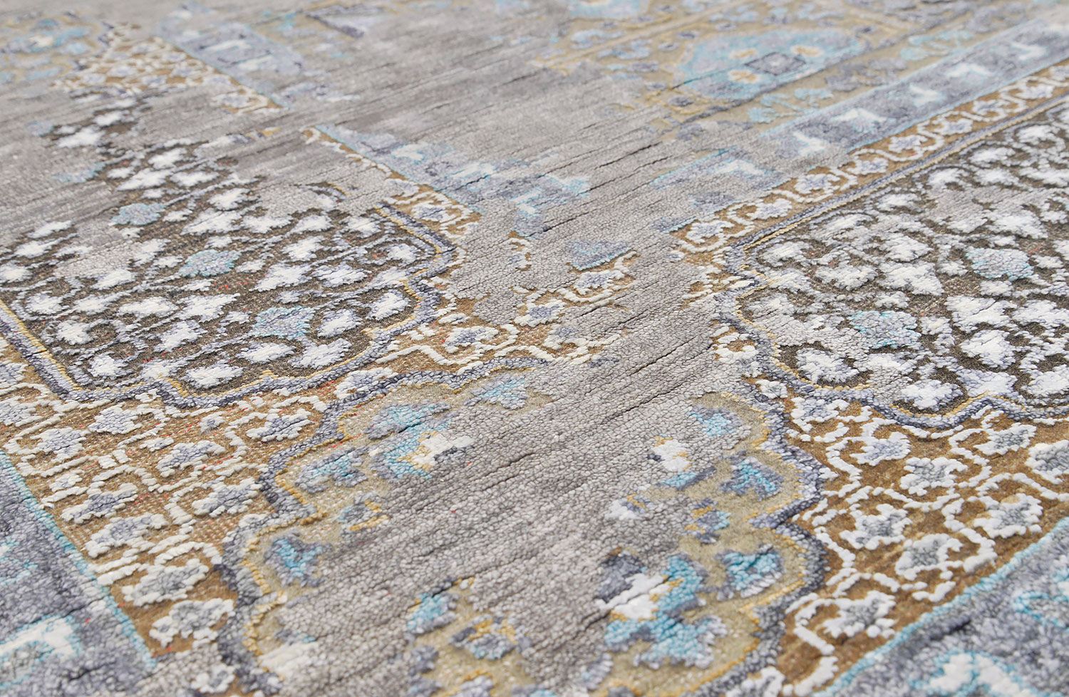 Прямоугольный Индийский ковер ручного плетения ERASED MAMLUK 305x242cm смотреть фото