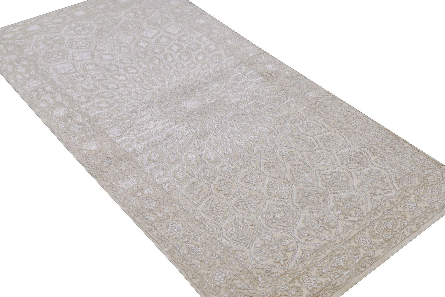 Ковер ручной вязки GOMBAD NEO из шелка и шерсти, размер 141x74cm изображение