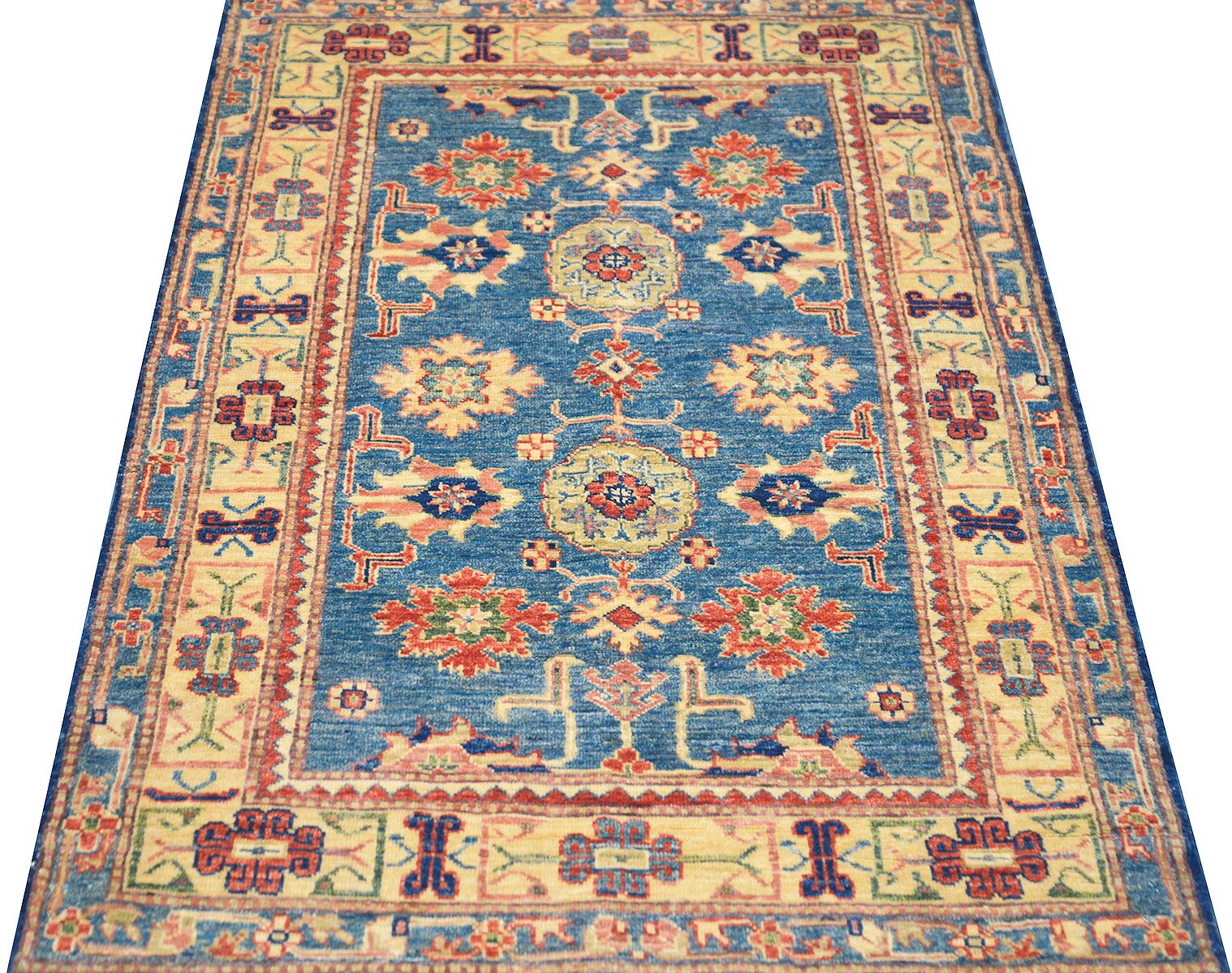 Шерстяной ковер ручной вязки KAZAKH, размер 143x92cm изображение