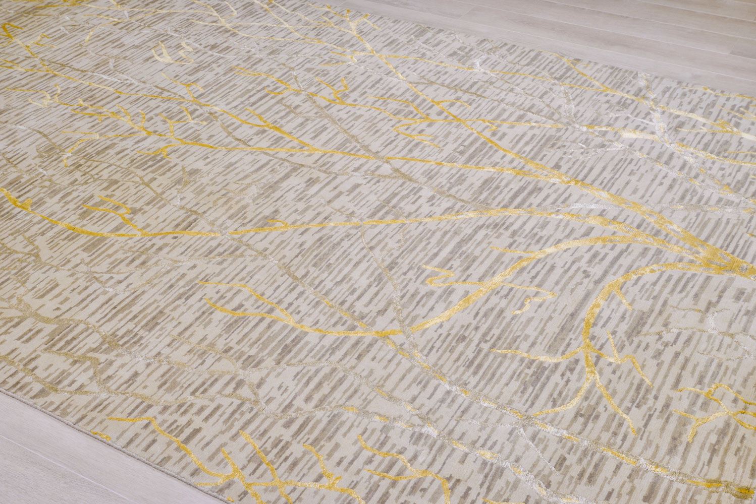Ковер ручной вязки GOLD TREE из шелка и шерсти, размер 296x195cm изображение
