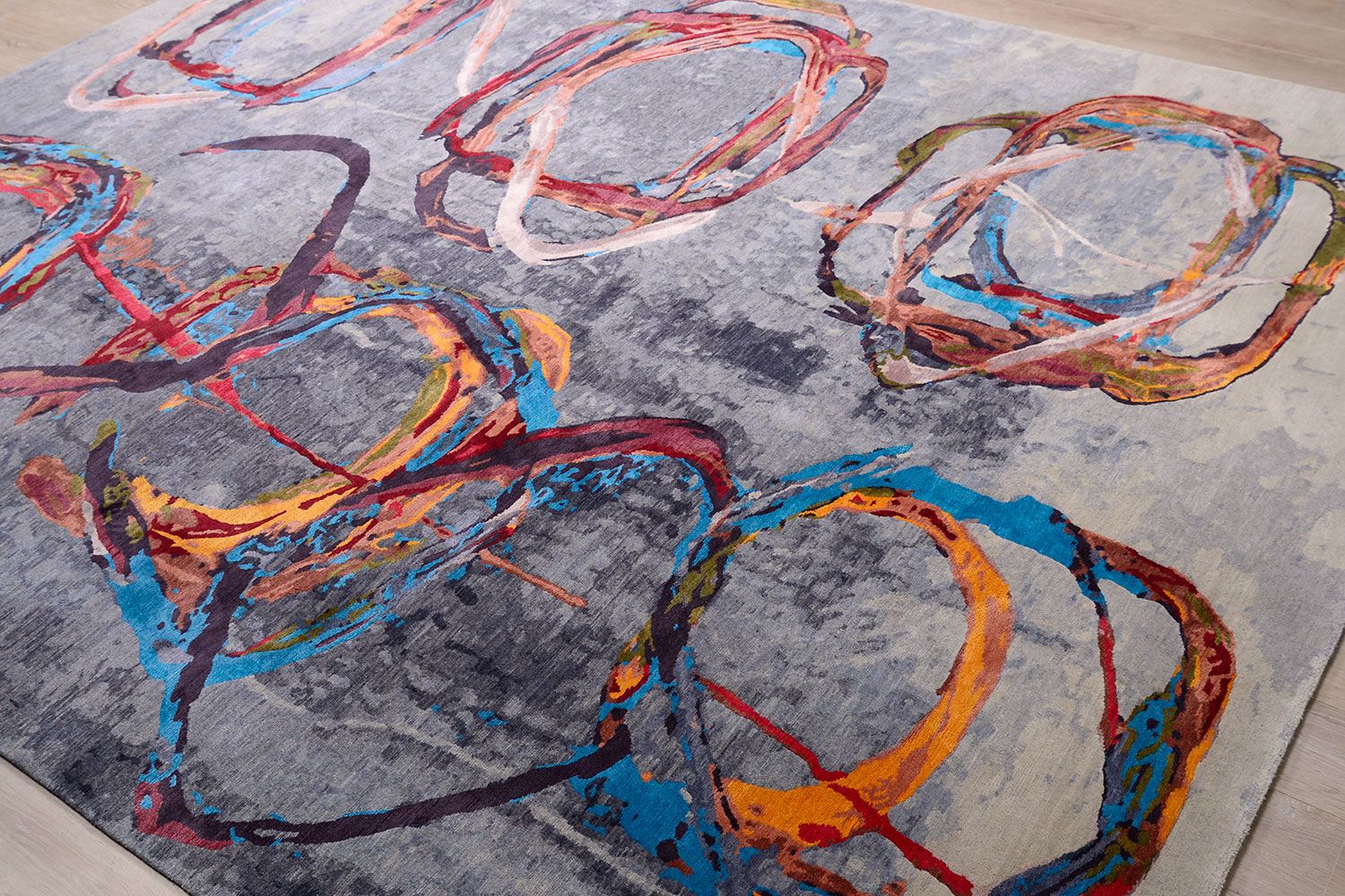 Ковер ручной вязки FIRE AND ICE из шелка и шерсти, размер 305x244cm изображение