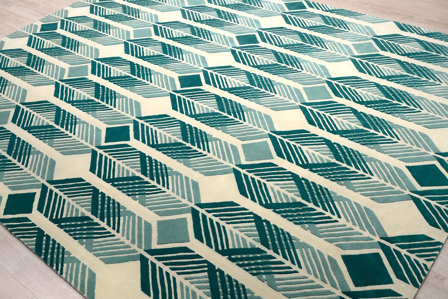 Шерстяной ковер ручной вязки PLUMAGE GREEN, размер 310x247cm изображение