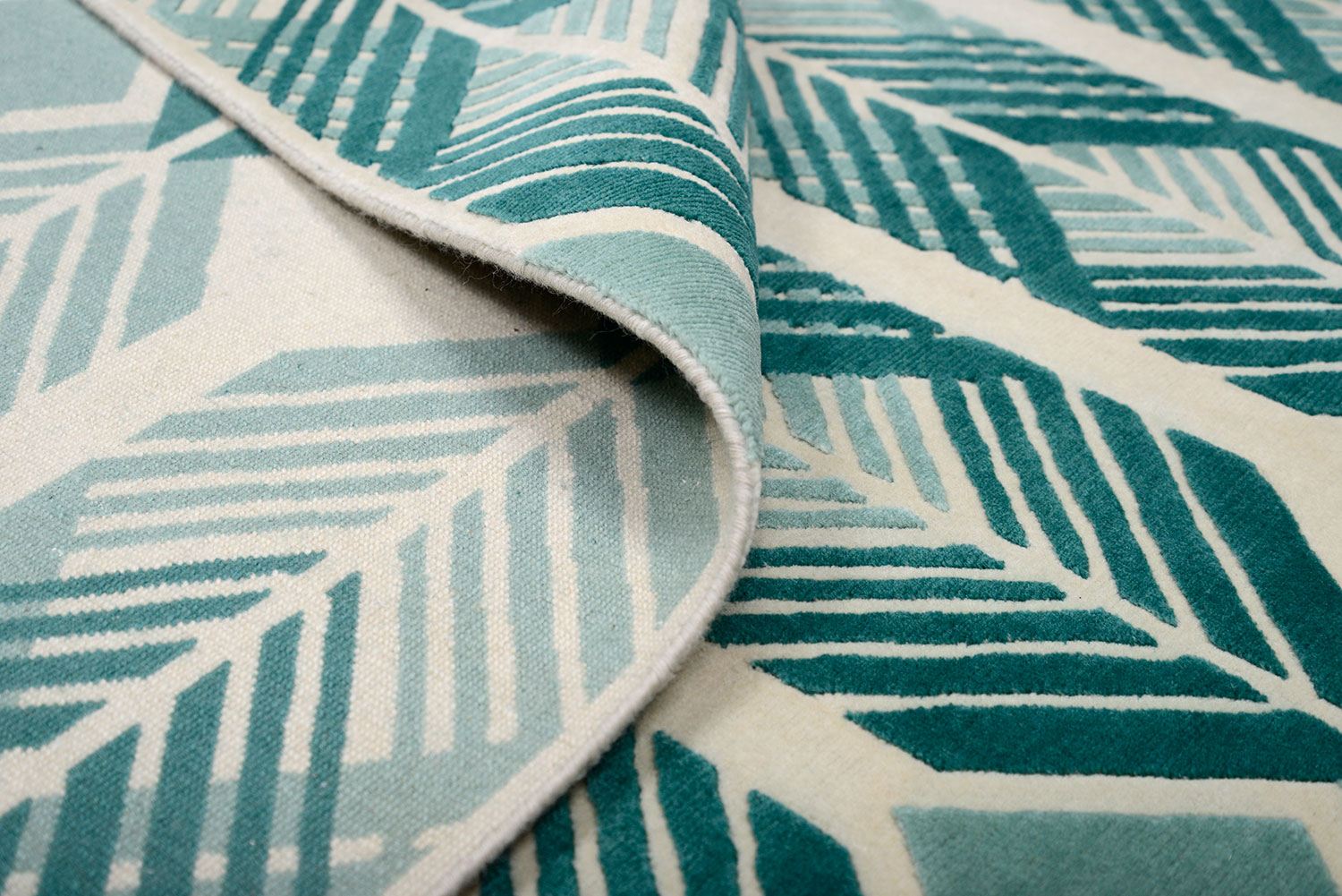 Шерстяной ковер ручной вязки PLUMAGE GREEN, размер 371x279cm изображение