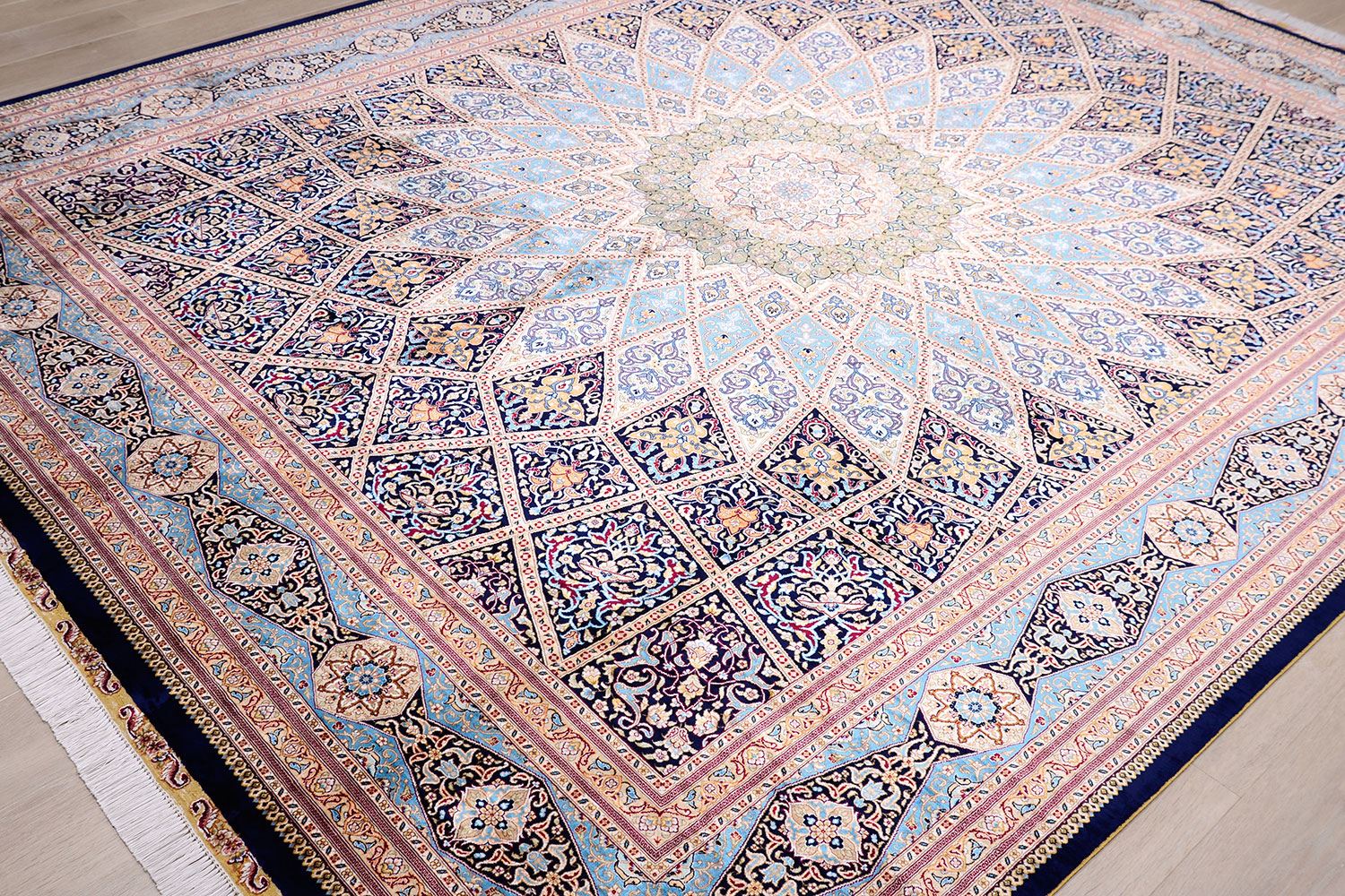 Шелковый ковер ручной вязки GOMBAD, размер 315x250cm изображение