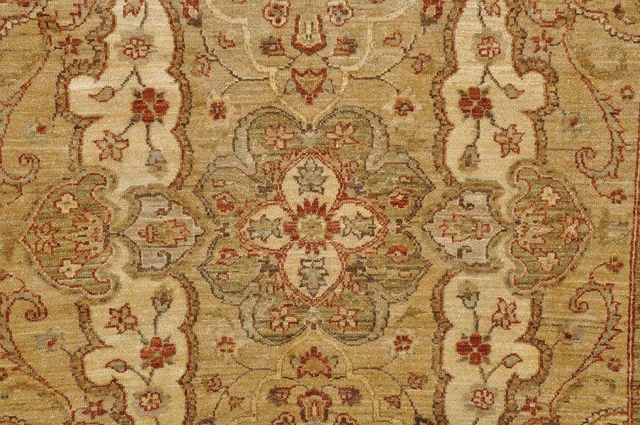 Пакистанский ковер SALTANI шерстяной Прямоугольный 238x175cm фото крупным планом