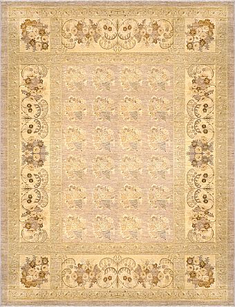 Шерстяной Пакистанский ковер Saltani №1275 363x278cm