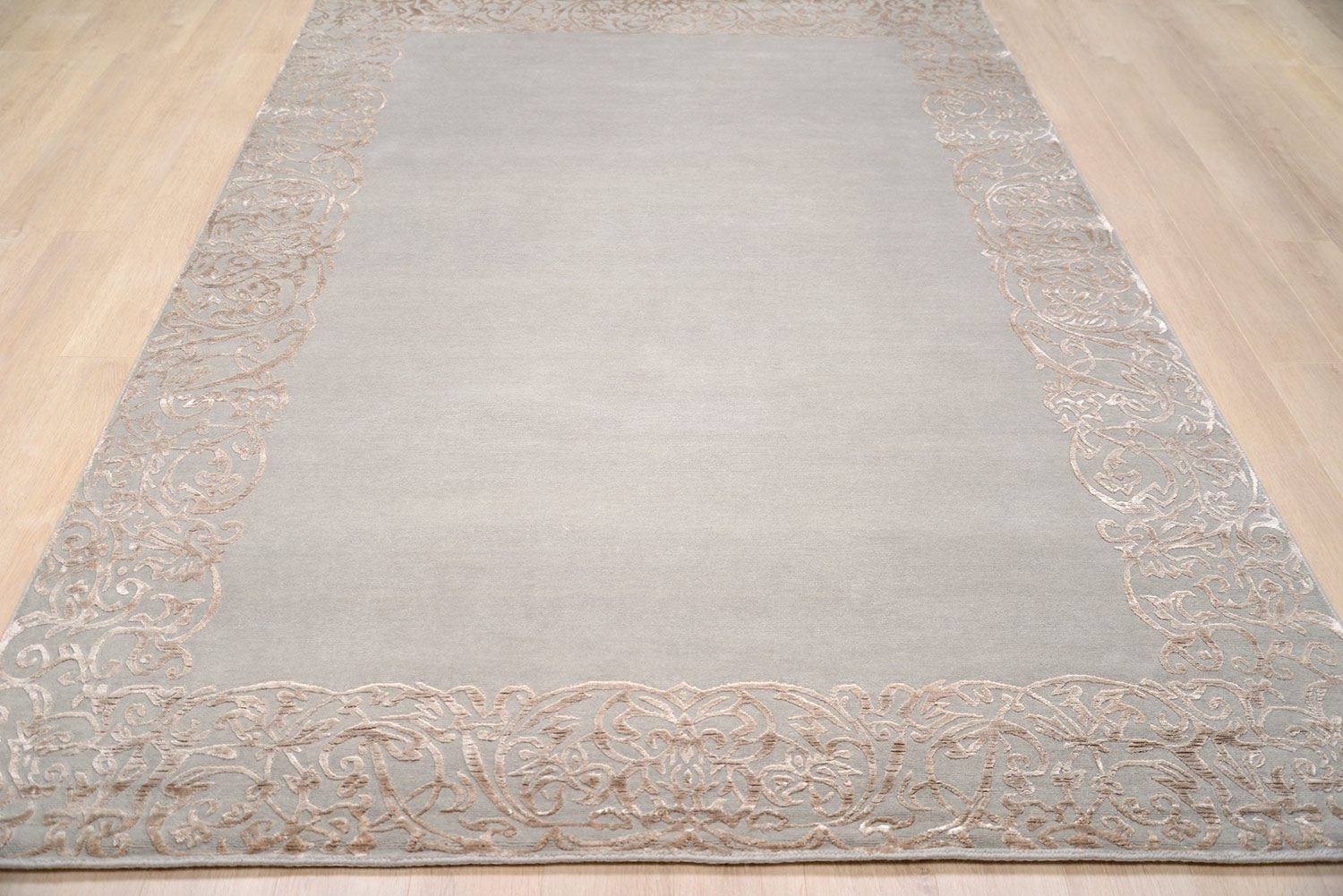 Ковер ручной вязки ROCOCO FRAME из шелка и шерсти, размер 274x186cm изображение