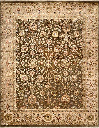Индийский Rajastan ковер №3520 305x246cm из шелка и шерсти