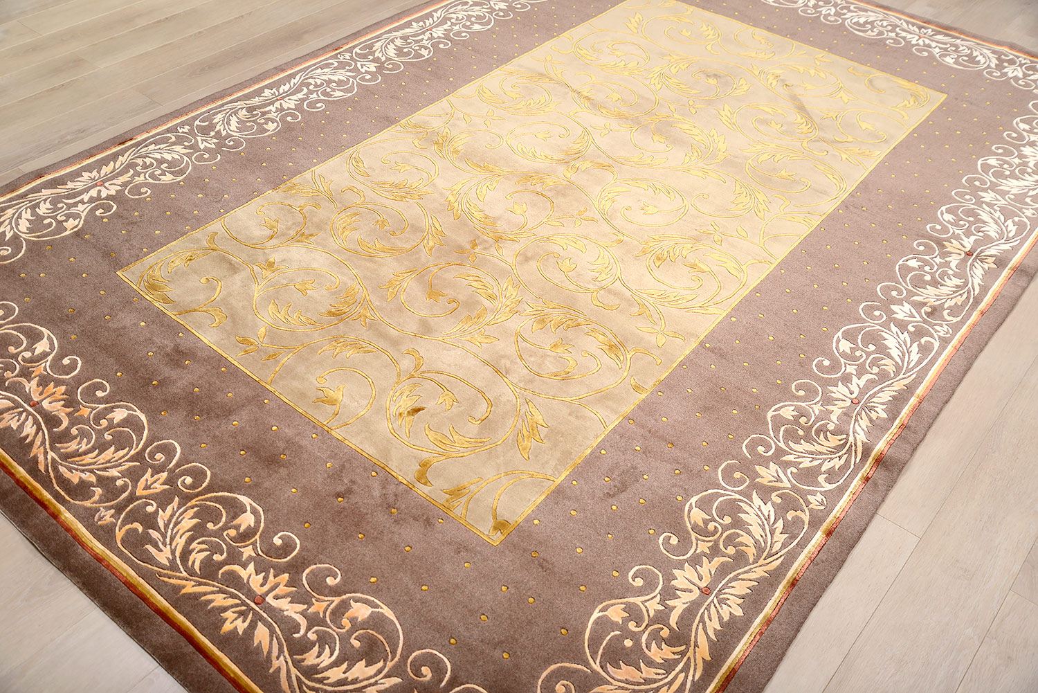 Ковер ручной вязки GANSU из шелка и шерсти, размер 303x200cm изображение