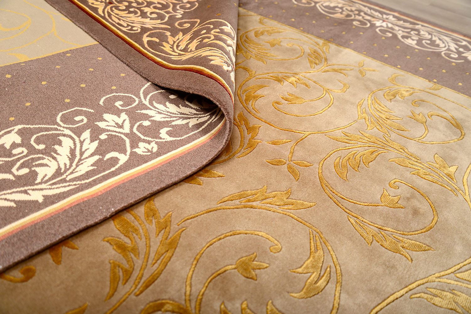 Ручной ковер GANSU №3525 красивое фото