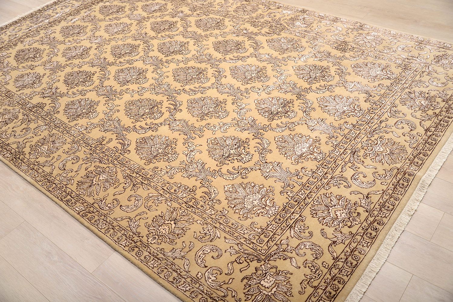Ковер ручной вязки DAMASK из шелка и шерсти, размер 294x198cm изображение