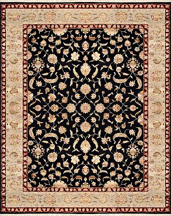 Индийский Rajastan ковер №1887 297x237cm из шелка и шерсти