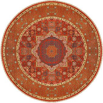 Шерстяной Индийский ковер Mamluk №1024 185x185cm