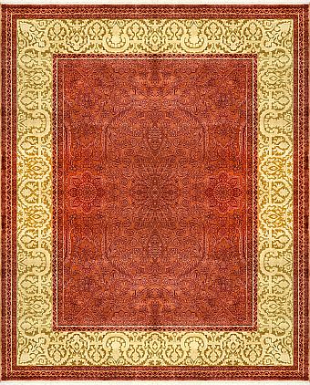 Современный Индийский ковер Renaissance №2110 304x251cm из шерсти и шелка в стиле неоклассика