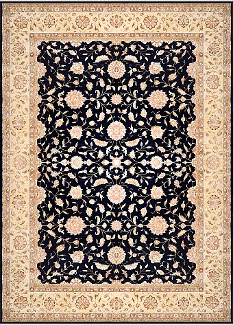 Индийский Tabrizi ковер №1955 414x308cm из шелка и шерсти