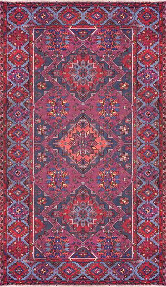 Безворсовый Дагестанский ковер Sumakh №3535 383x220cm из шерсти
