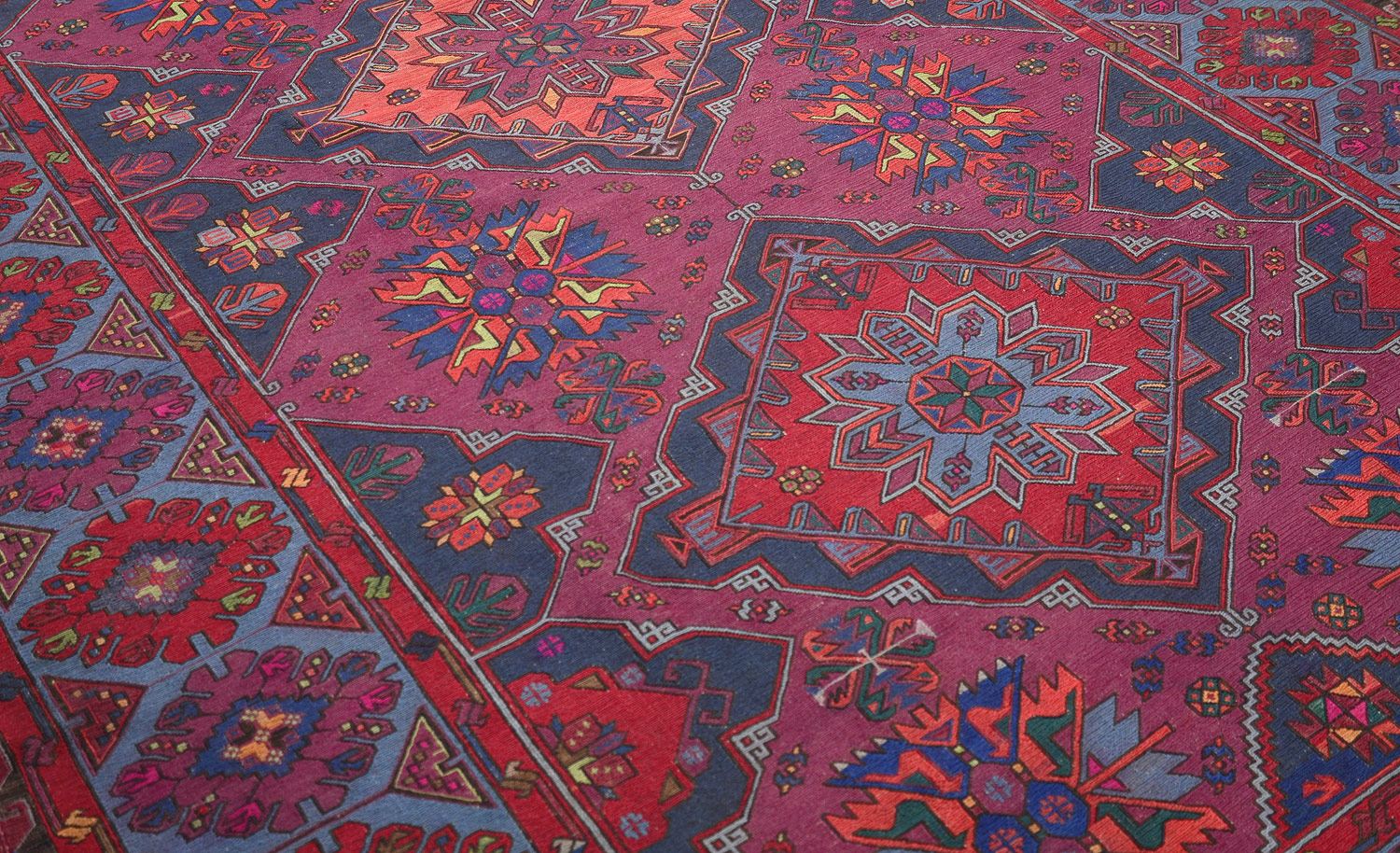 Безворсовый ковер ручной вязки SUMAKH, размер 383x220cmизображение