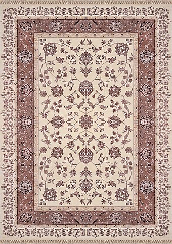 Современный Индийский ковер Tabrizi №2137 242x170cm из шерсти и бамб. шелка в стиле неоклассика