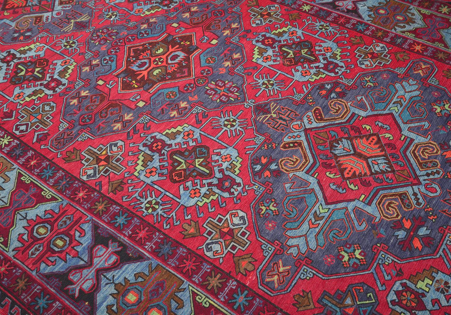 Безворсовый ковер ручной вязки SUMAKH, размер 400x237cmизображение