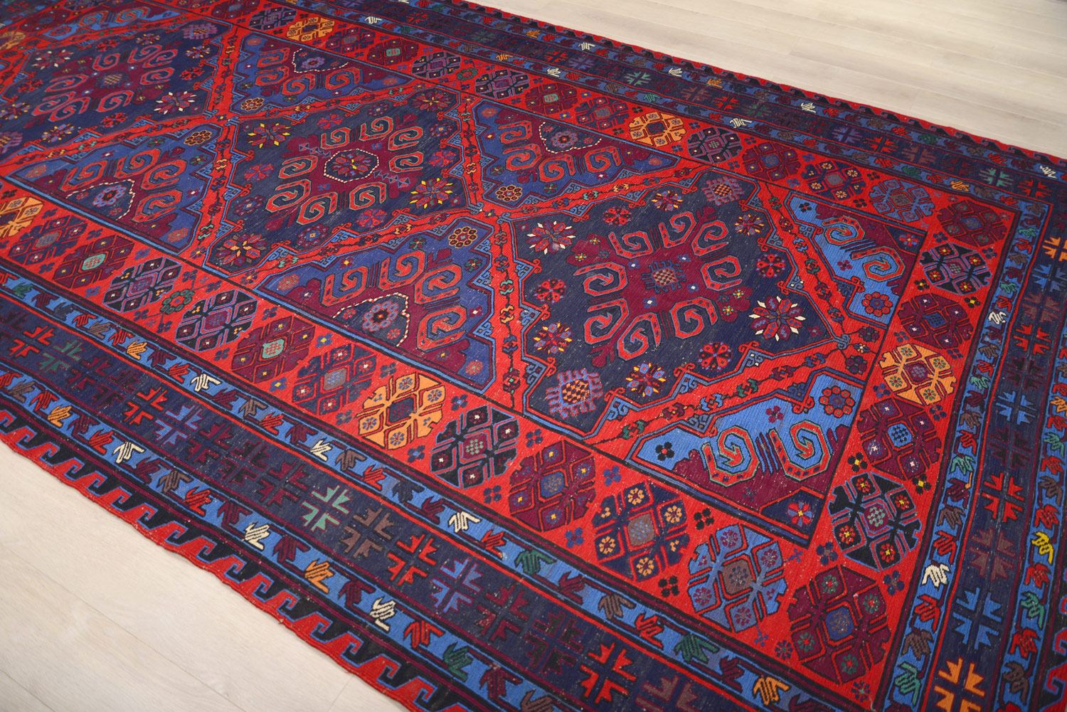 Безворсовый ковер ручной вязки SUMAKH, размер 373x214cmизображение