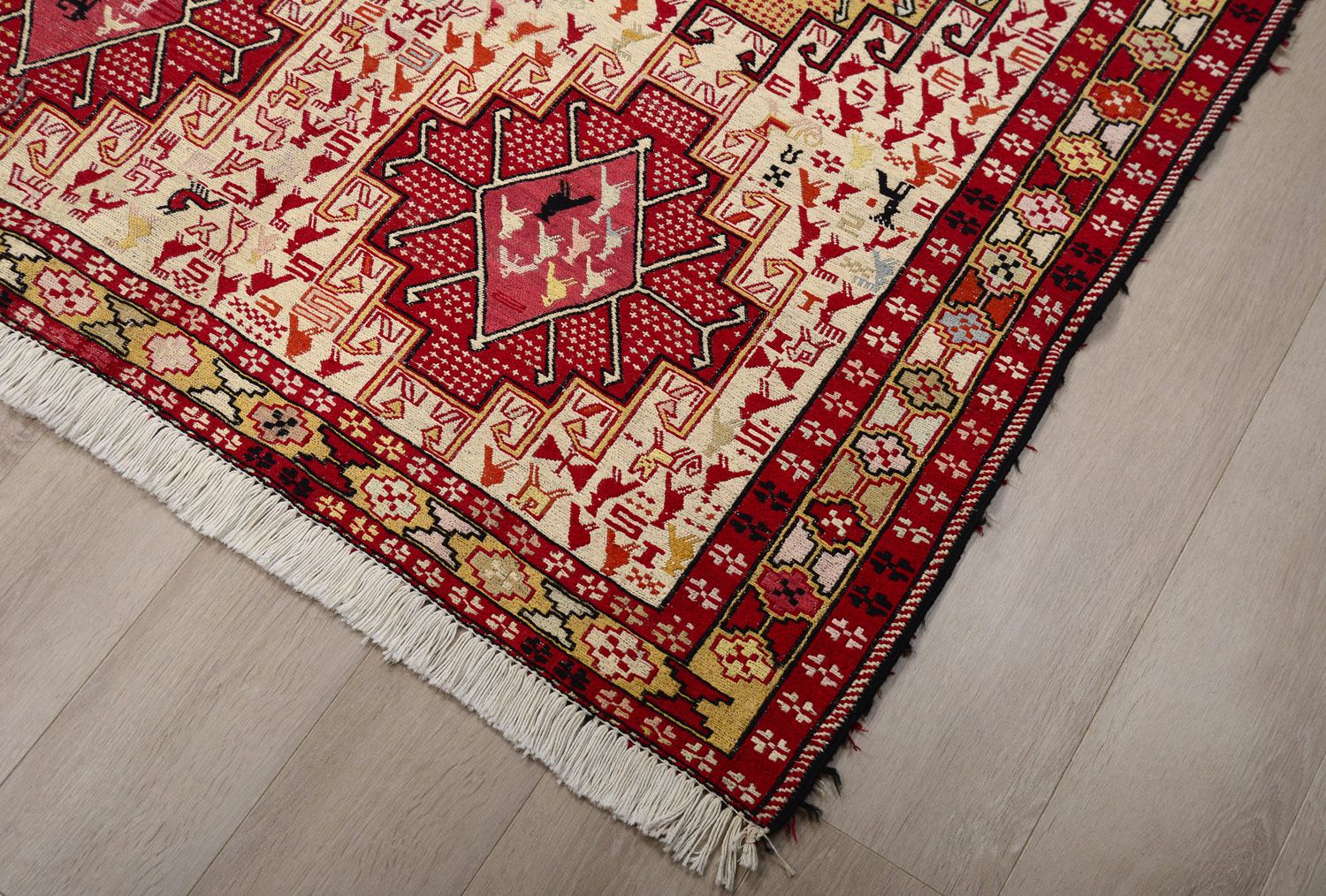 Безворсовый ковер ручной вязки ZILI, размер 200x124cmизображение