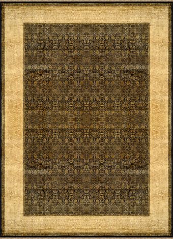 Современный Индийский ковер Moire №3500 356x256cm из шерсти и шелка в стиле неоклассика