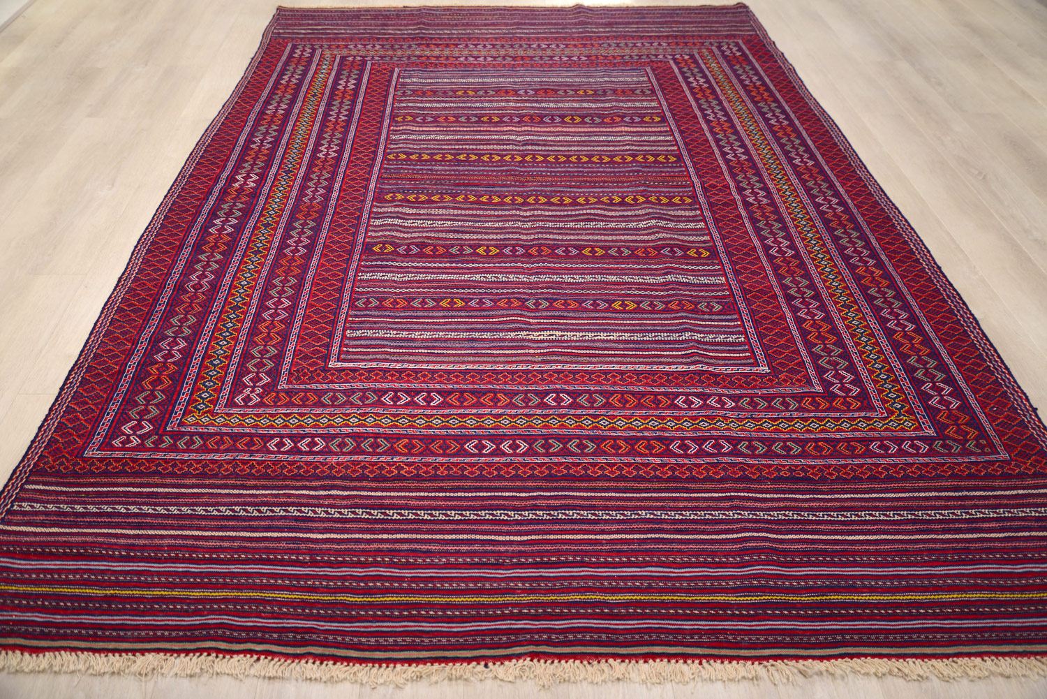 Безворсовый ковер ручной вязки ZINJAN, размер 287x192cmизображение