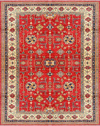 Шерстяной Азербайджанский ковер Kazakh №1523 280x224cm