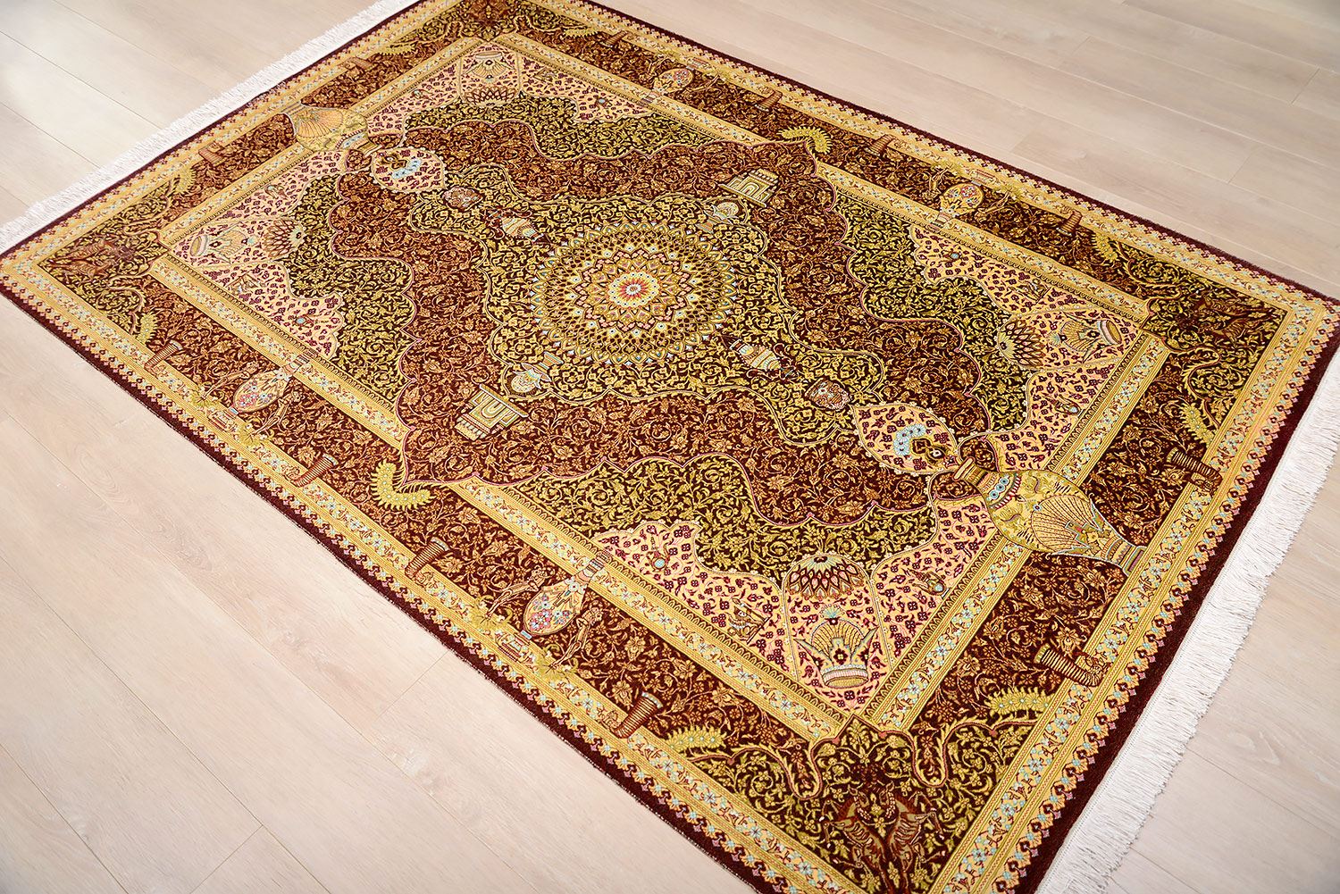 Ковер ручной работы QOM 203x135cm фотография