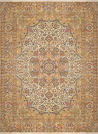 Шелковый Индийский ковер Kashmir №1736 336x248cm