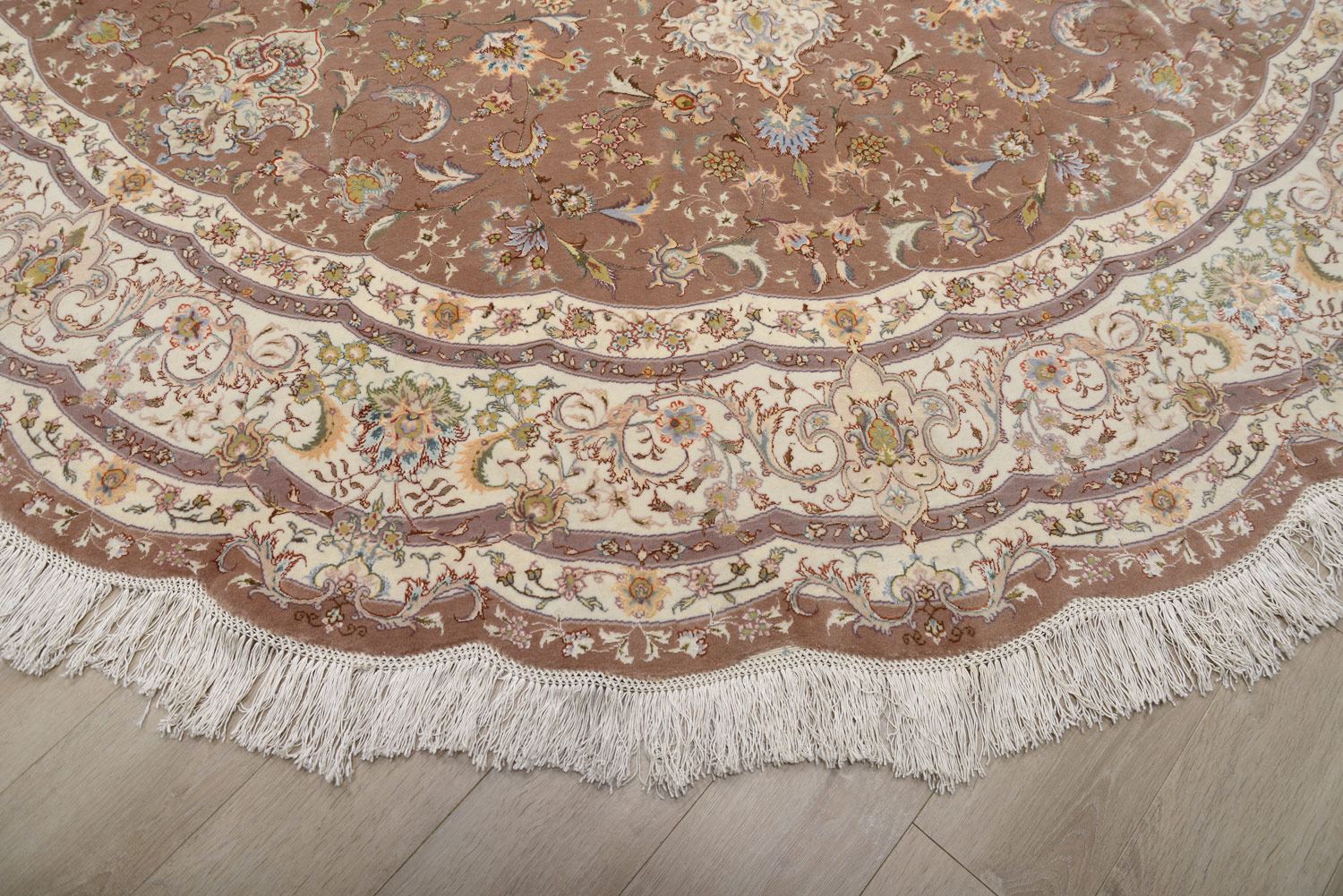 Ковер ручной вязки TEBRIZ из шелка и шерсти, размер 300x300cm изображение