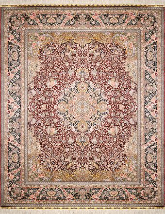 Шелковый Турецкий ковер Hereke №3580 305x247cm