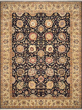 Шерстяной Индийский ковер Agra №1072 365x275cm