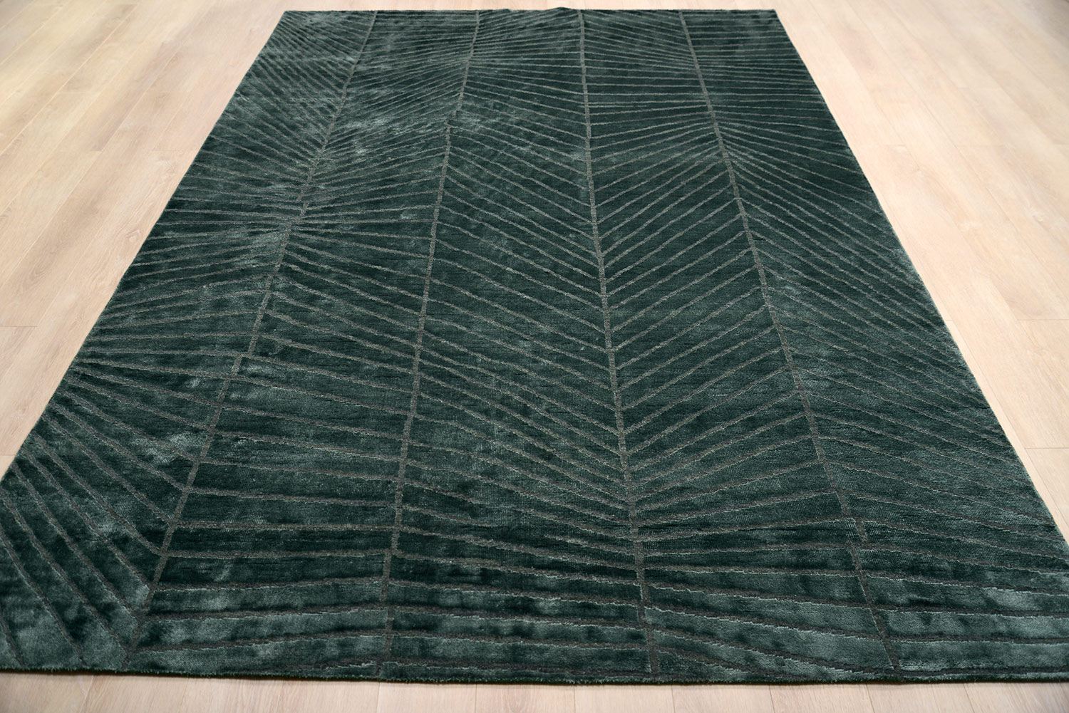 Ковер ручной вязки RAYS из шелка и шерсти, размер 295x198cm изображение