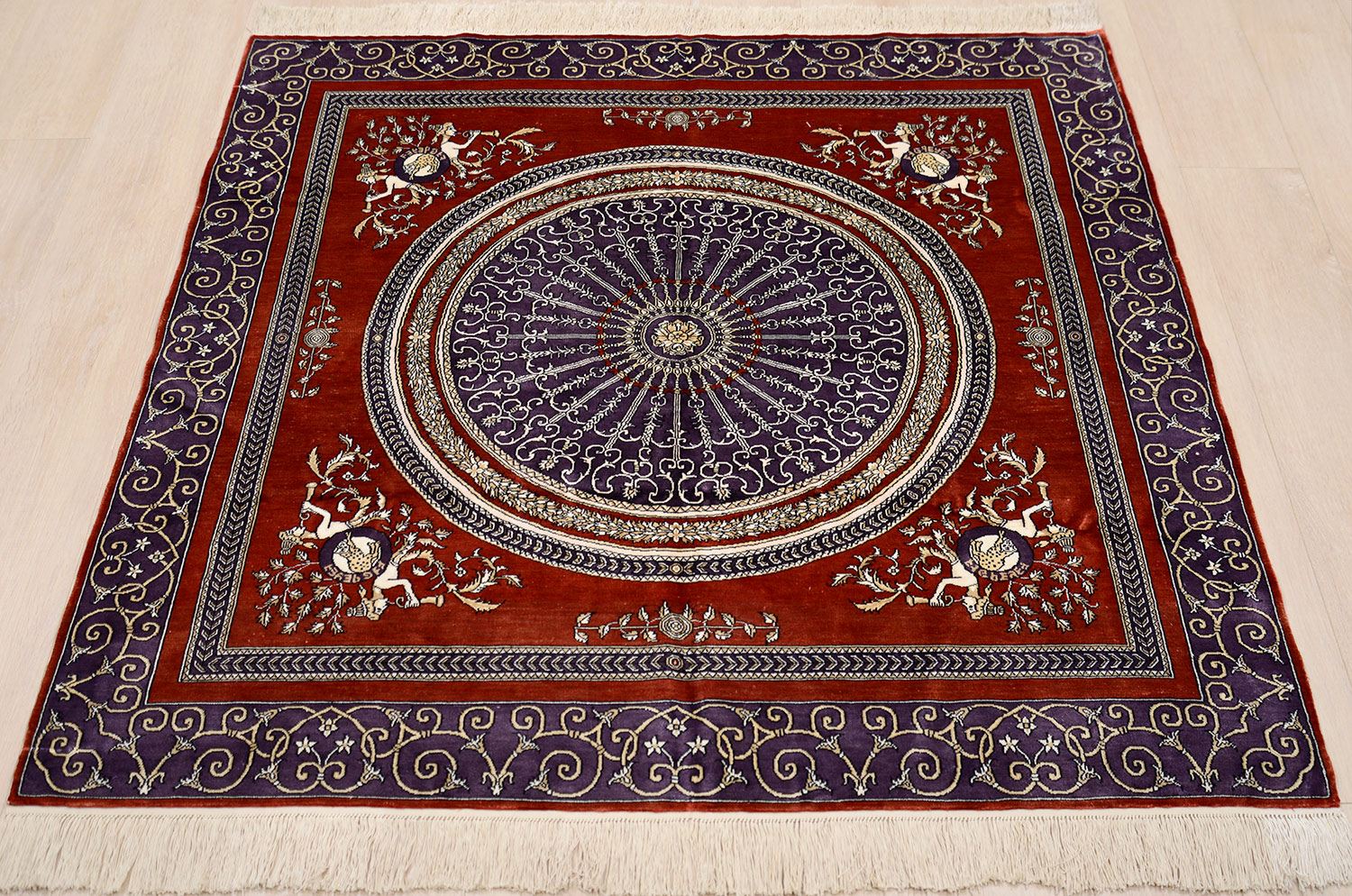 Ковер ручной работы SAVONNERIE 115x115cm фотография