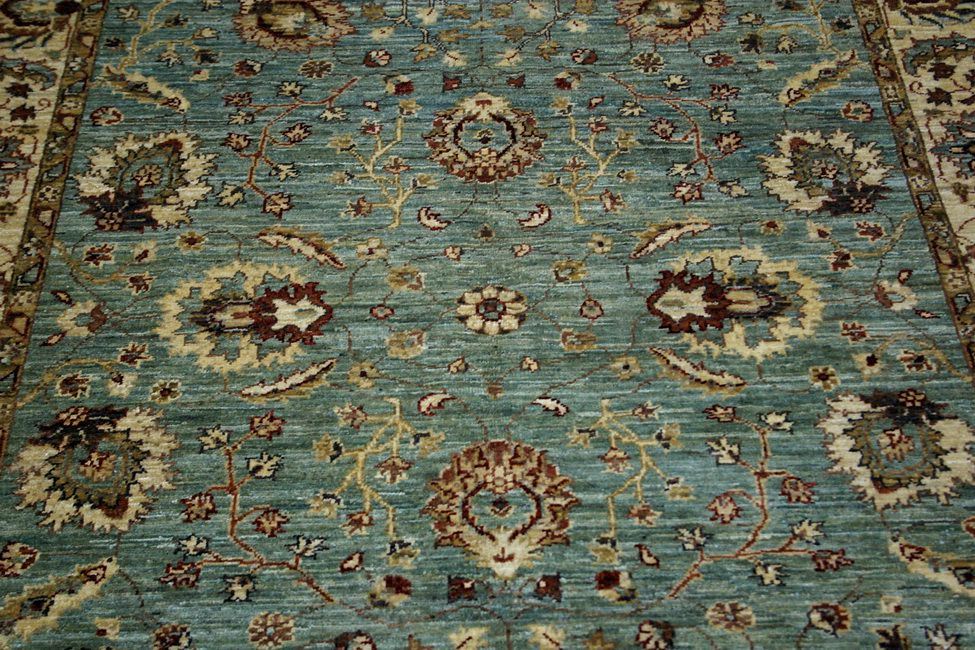 Пакистанский ковер Ковер "Зиглер" шерстяной Прямоугольный 205x152cm фото крупным планом