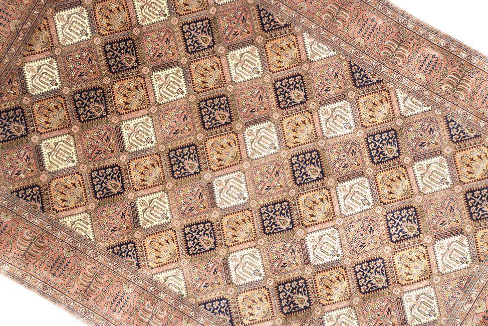 Индийский ковер SHIRAZ шерстяной Прямоугольный 297x205cm фото крупным планом
