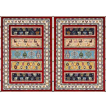 Безворсовый Индийский ковер Sirjan №3673 180x122cm из шерсти