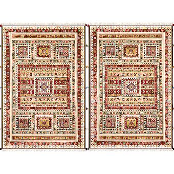 Безворсовый Индийский ковер Sirjan №3674 181x127cm из шерсти