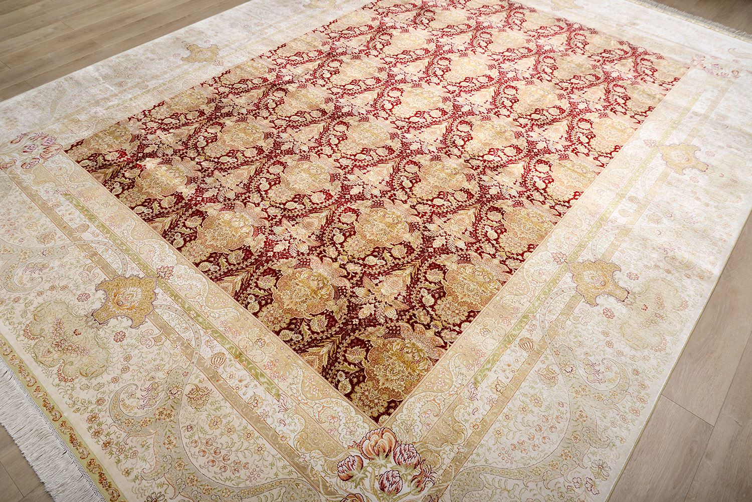 Шелковый ковер ручной вязки ROCAILLE, размер 374x278cm изображение